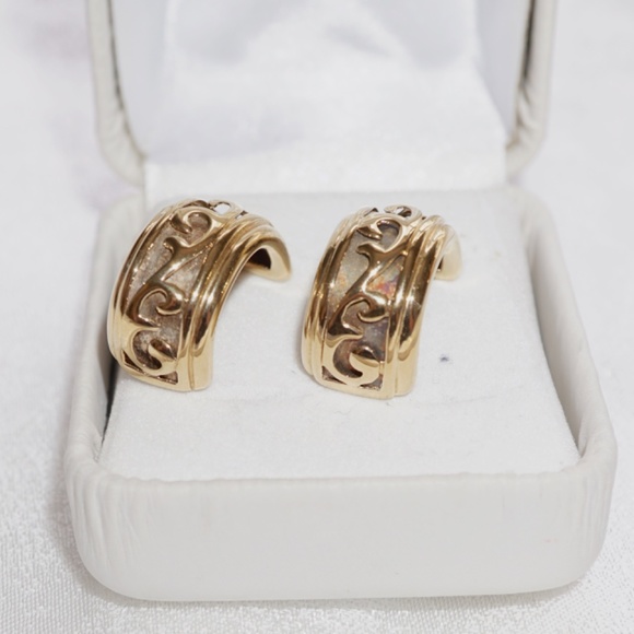 Vintage Vermeil Post Earrings - Picture 3 of 6